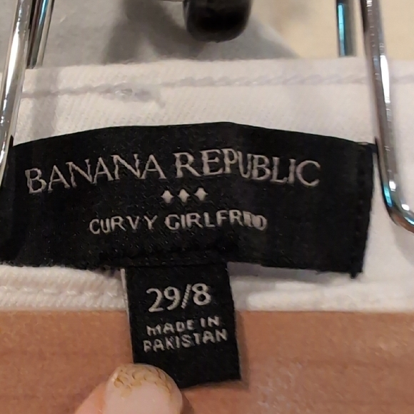 Banana Republic White Denim Jeans - Picture 2 of 10